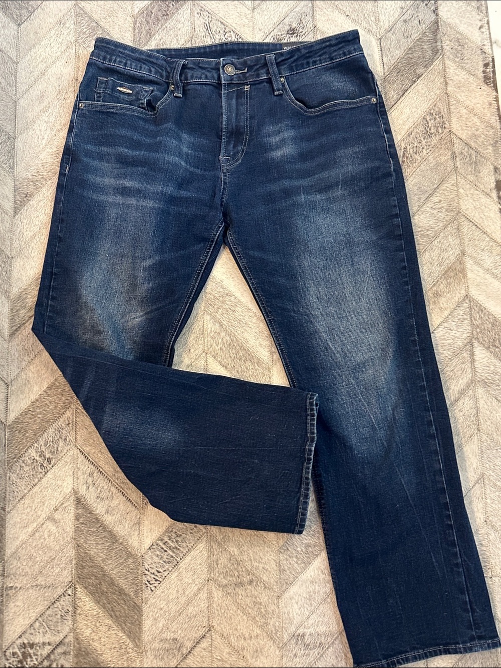 Men’s Buffalo dark blue Denim 36x30 new non distressed